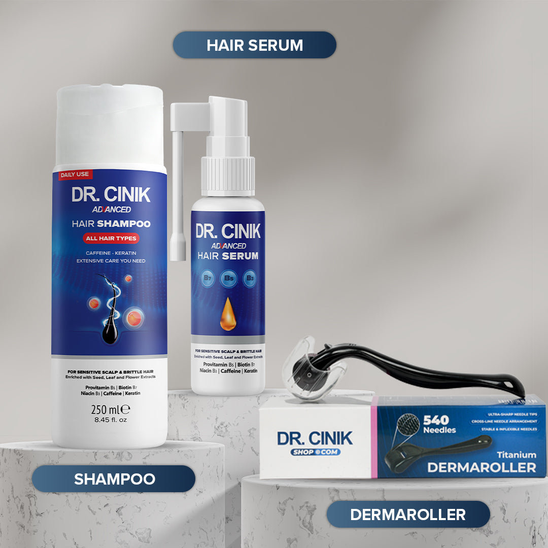 Shampoo + Hair Serum + Dermaroller